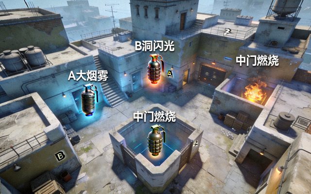 CSGO投掷物高清点位3D教学视频截图