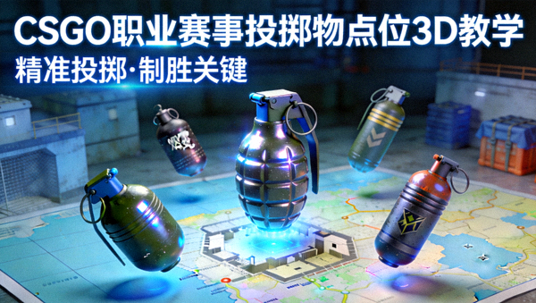 CSGO职业赛事投掷物点位3D教学视频封面图