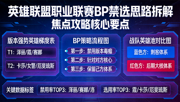英雄联盟职业联赛BP禁选思路拆解焦点攻略配图